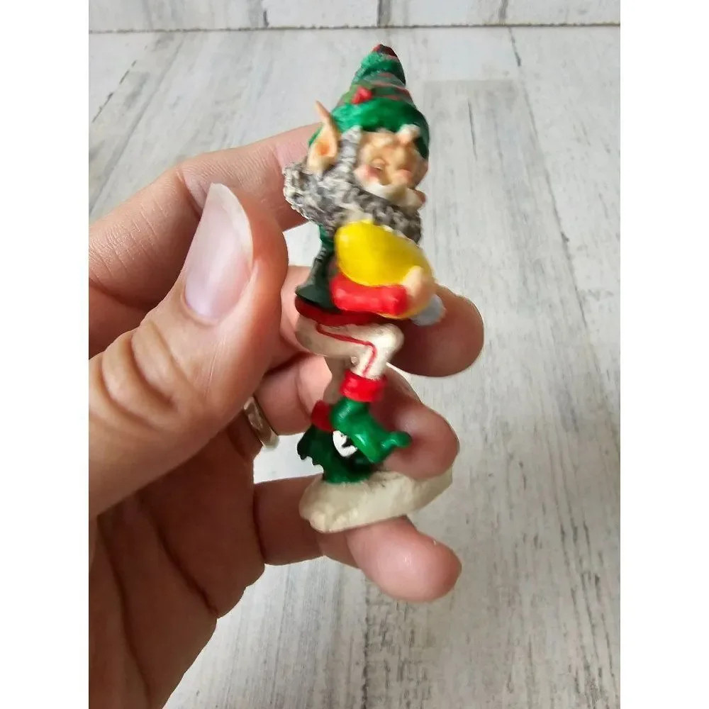 Enesco nimble AS IS football player Sandi zimnicki North Pole village elf vintag